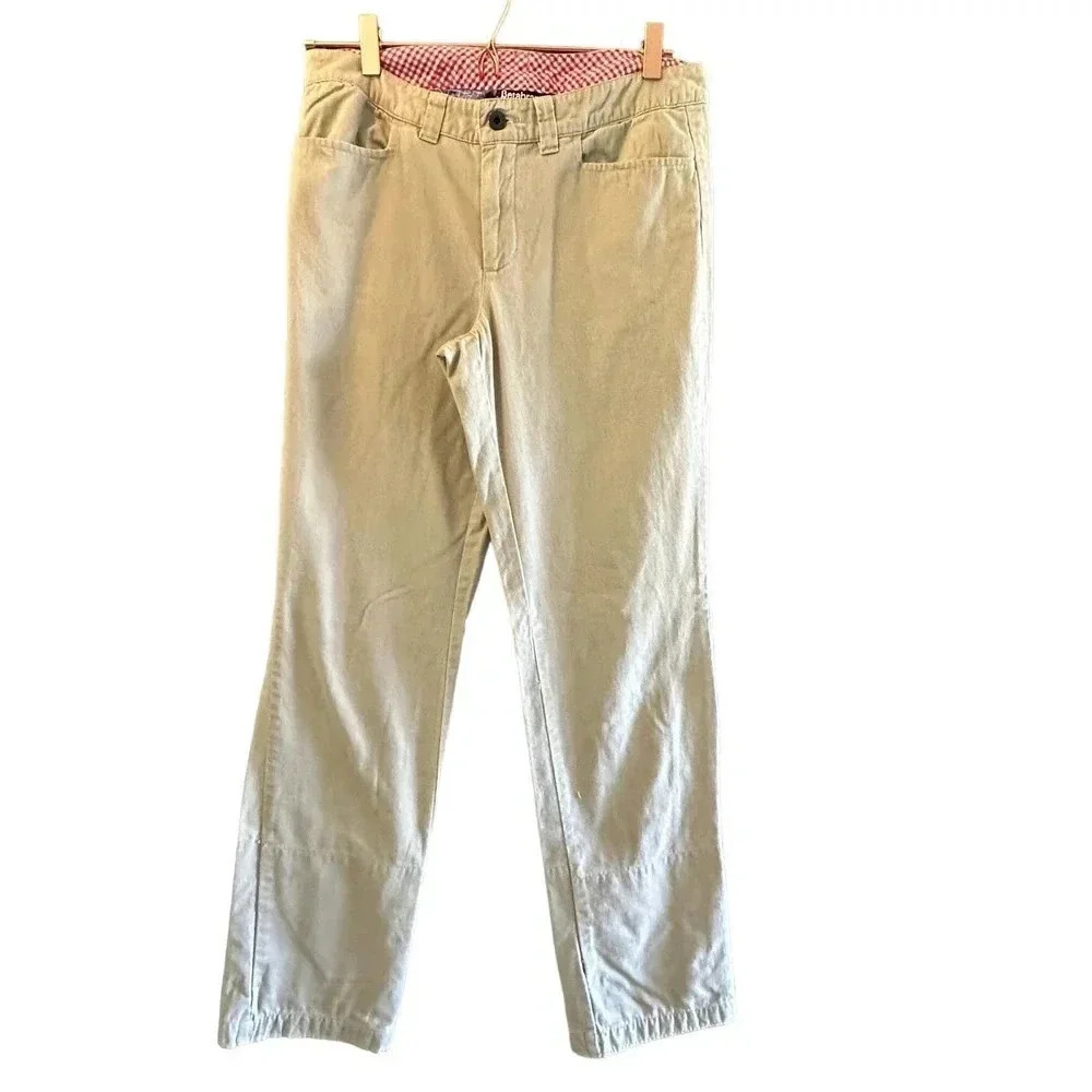 Betabrand San Franciso Men's khaki Adjustable Straight Leg‎ Chino Pant Size 30